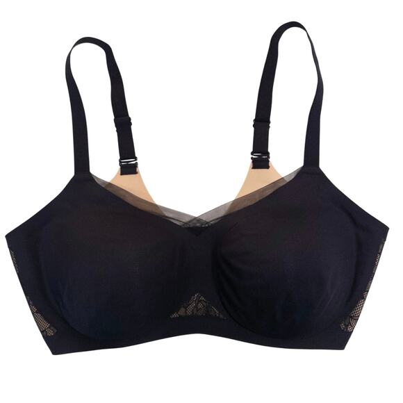 Honeylove Crossover Lace Black Bra Size 1X or 40 C/D - Picture 4 of 8